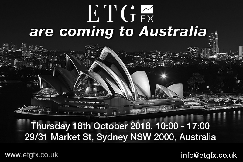 ETG FX are coming to Australia